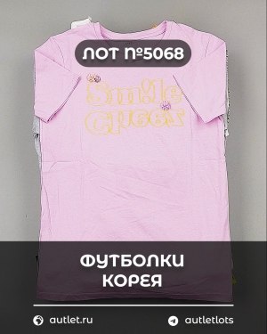 Купить Футболки Корея#20 шт, ЛОТ №5068 оптом в Брянске и Брянской области