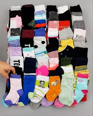 Фотография  599 - Носки дети СТОК лето#5 кг, ЛОТ №6993 оптом в Брянске и Брянской области