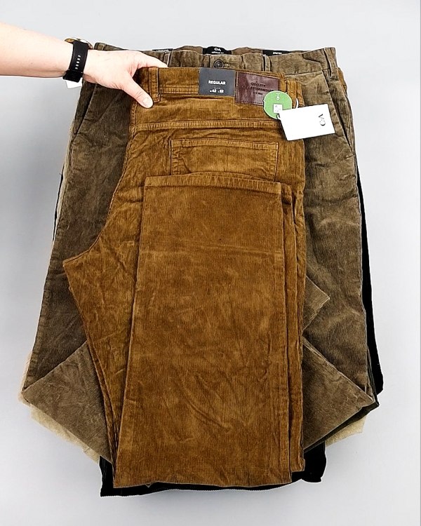 Фотография  785 - Брюки вельветовые м/ж C&A 025#10 кг, ЛОТ №8031 оптом в Брянске и Брянской области