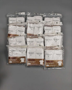 Фотография  443 - Футболка белая муж Корея 085#5 кг оптом в Брянске и Брянской области