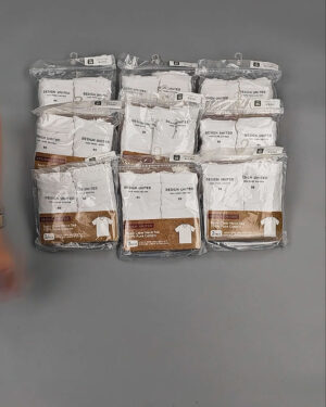 Фотография  958 - Футболка белая муж Корея 085#5 кг оптом в Брянске и Брянской области