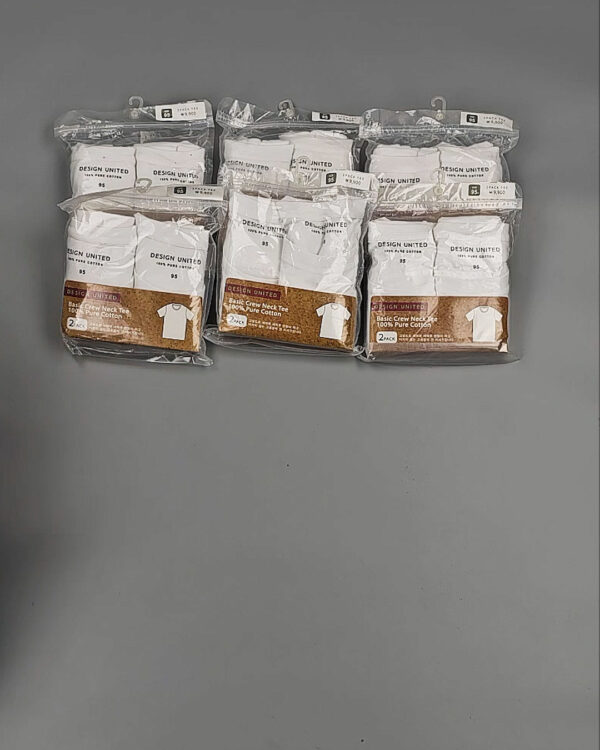 Фотография  178 - Футболка белая муж Корея 085#5 кг оптом в Брянске и Брянской области