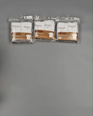 Фотография  153 - Футболка белая муж Корея 085#5 кг оптом в Брянске и Брянской области